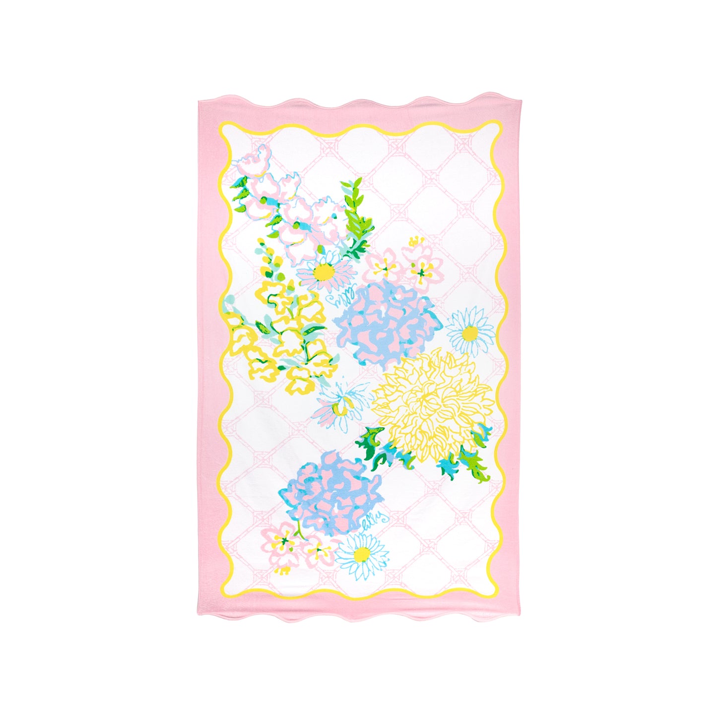 Scalloped Beach Towel - Lilly Garden Home