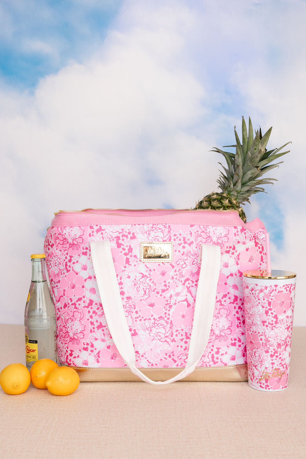 Neoprene Cooler - Conch Shell Pink Burst of Joy