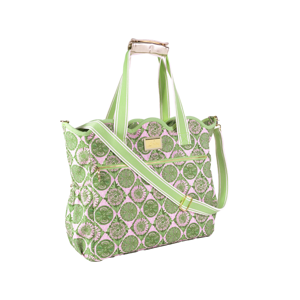 Scallop Cooler Tote, Tropical Tiles