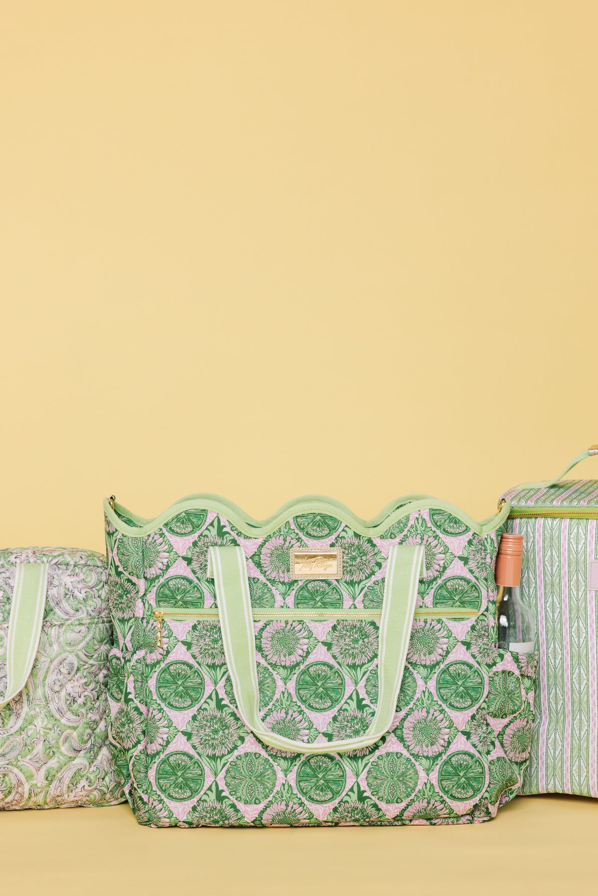 Scallop Cooler Tote, Tropical Tiles