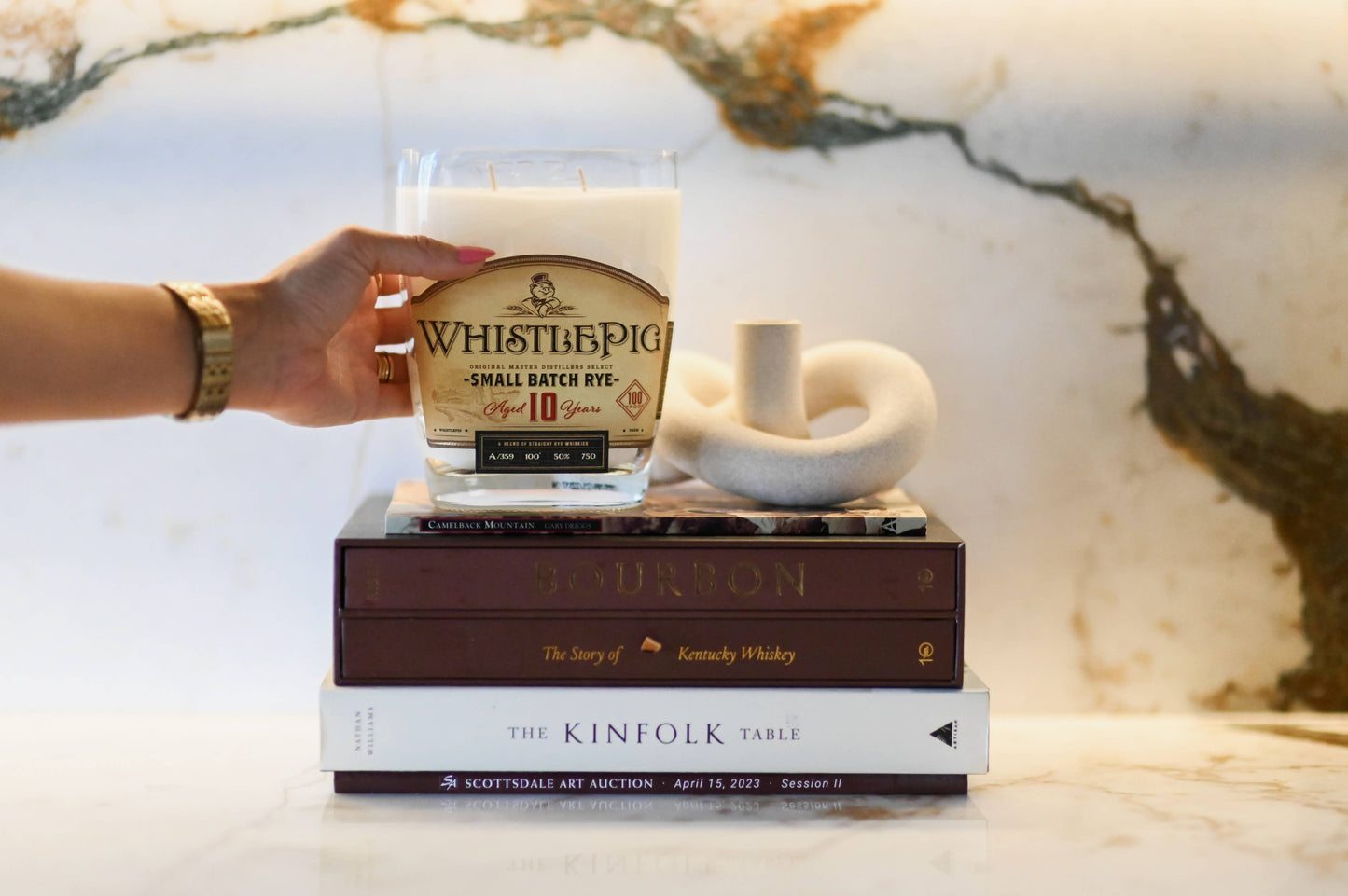 Recycled Whistle Pig Candle: Grapefruit/Mango/Vanilla