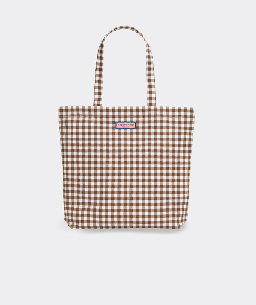 Easy Tote - Coconut Gingham