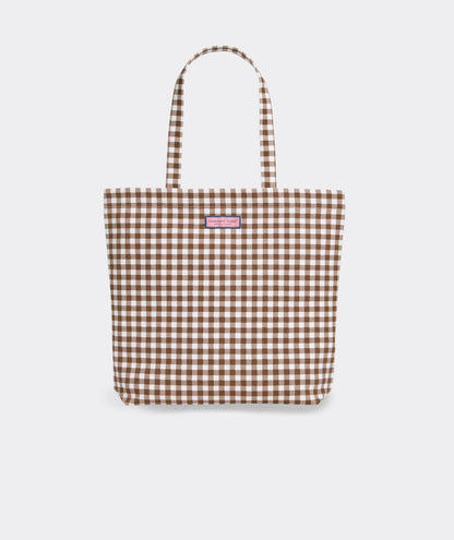 Easy Tote - Coconut Gingham