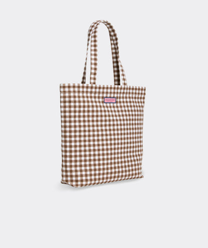 Easy Tote - Coconut Gingham