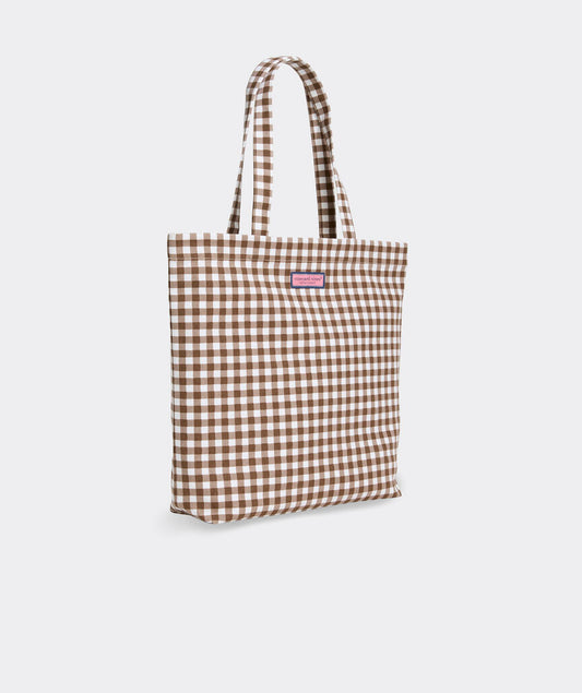 Easy Tote - Coconut Gingham