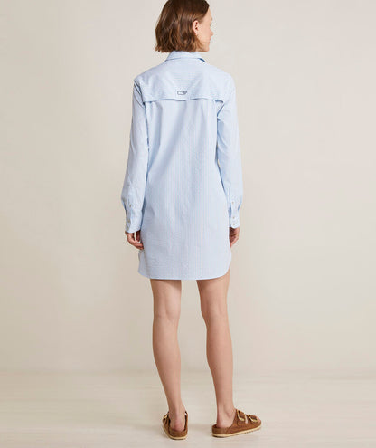 Hartley Harbor Cover-Up - Seersucker-Jake Blue