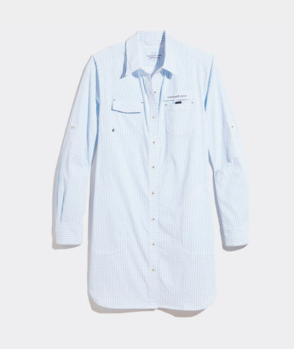 Hartley Harbor Cover-Up - Seersucker-Jake Blue