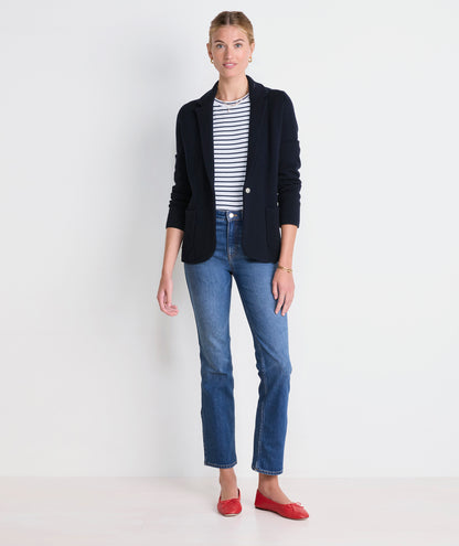 Sweater Blazer - Nautical Navy