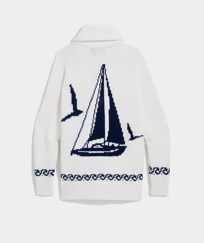 Shawl Collar Cardigan - Marshmallow