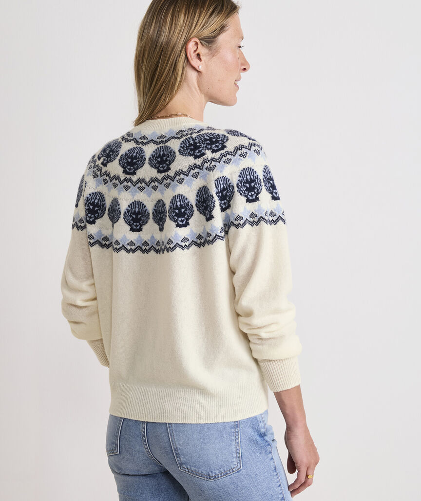 Seaspun Cashmere Shell Intarsia Sweater