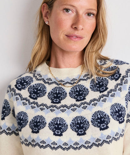 Seaspun Cashmere Shell Intarsia Sweater