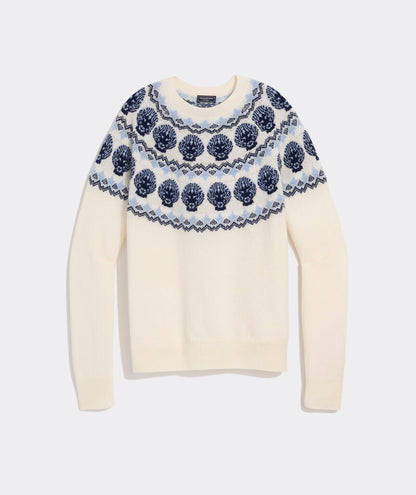 Seaspun Cashmere Shell Intarsia Sweater