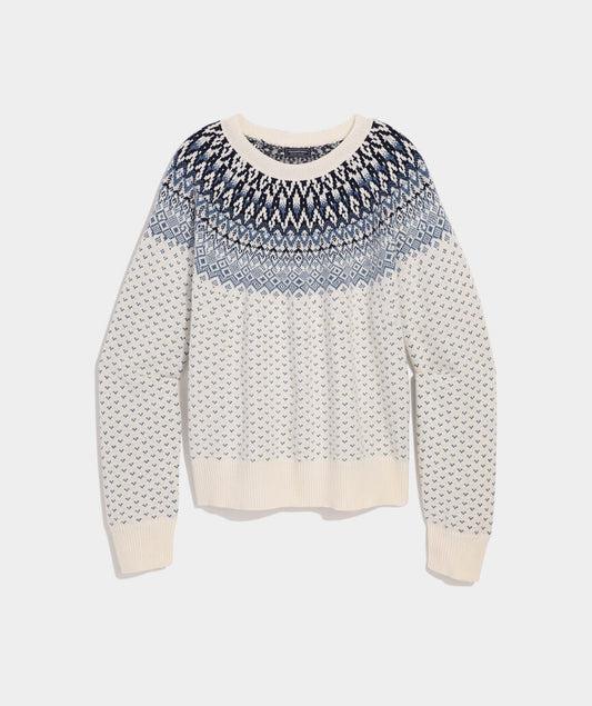 Wool Blend Fair Isle Sweater