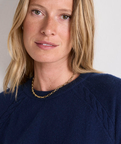 Seaspun Cashmere Rib Sweater - Nautical Navy