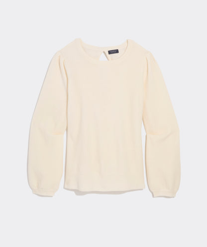 Bow Back Sweater - Marshmallow