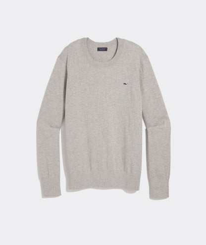 Cotton Cashmere Heritage Crewneck Sweater - Light Gray Heather