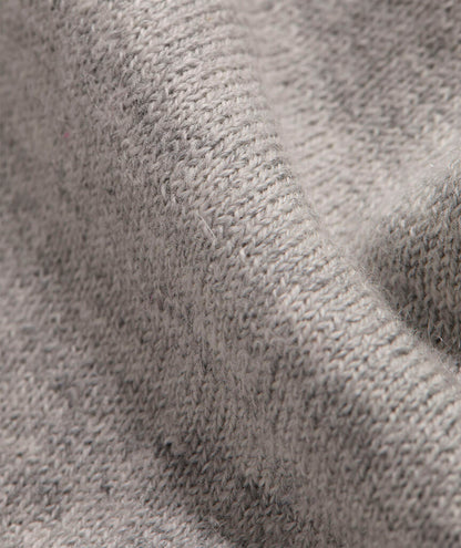 Cotton Cashmere Heritage Crewneck Sweater - Light Gray Heather