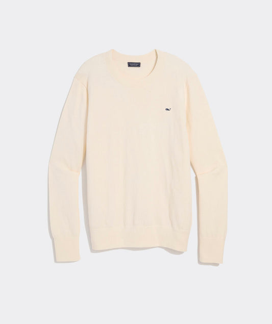 Cotton Cashmere Heritage Crewneck Sweater - Marshmallow