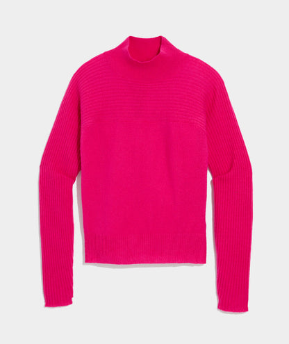 Seaspun Cashmere Mockneck Sweater - Rhododendron