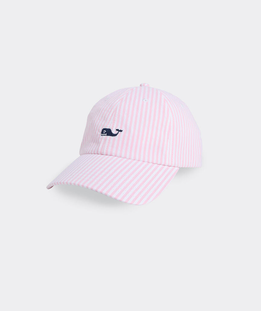 Harbor Seersucker Baseball Hat - Vineyard Ss Pb/Wc