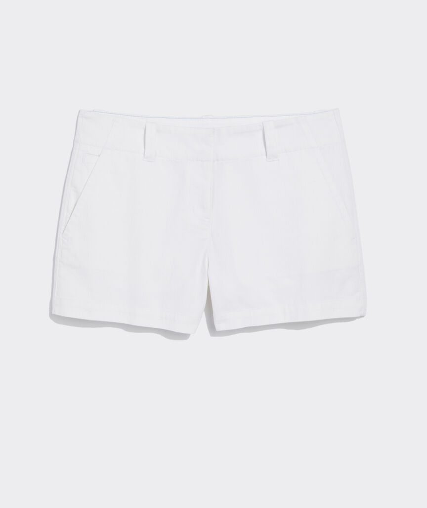 3 1/2 Inch Herringbone Every Day Shorts - White Cap