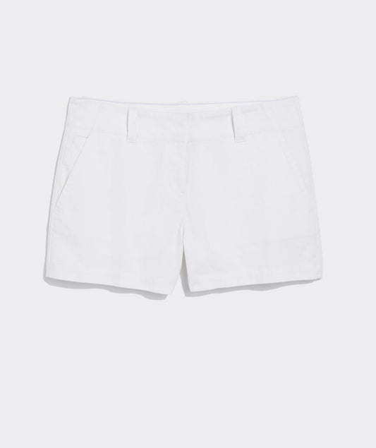 3 1/2 Inch Herringbone Every Day Shorts - White Cap