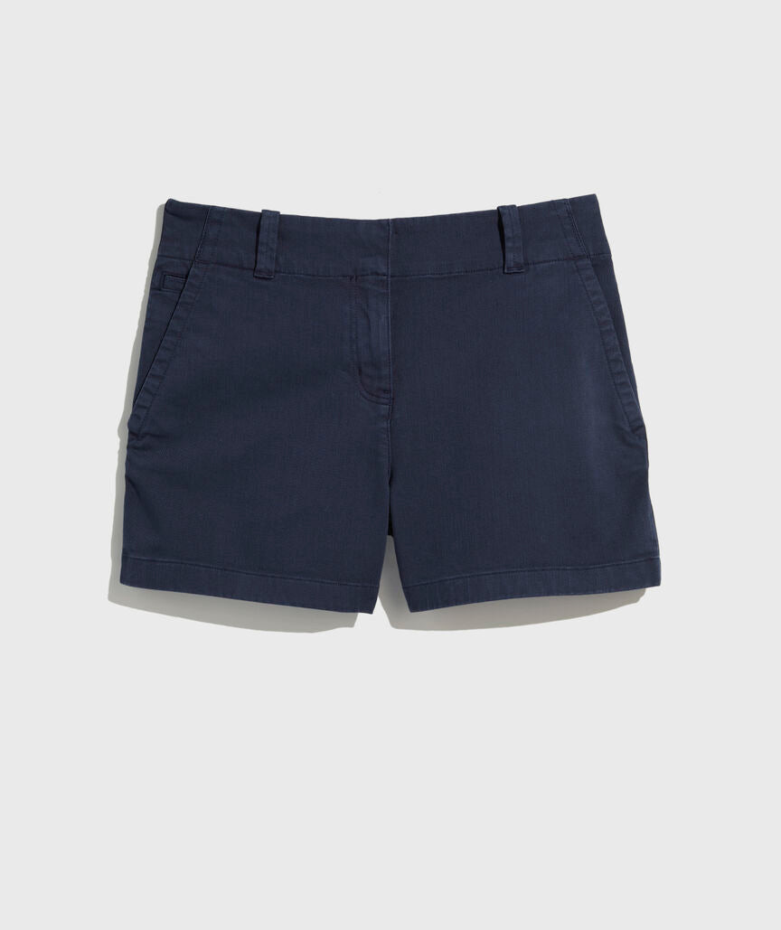 3 1/2 Inch Herringbone Every Day Shorts - Nautical Navy
