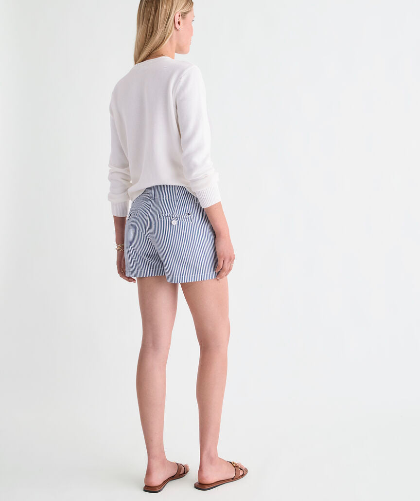 3 1/2 Inch Herringbone Every Day Shorts - Vineyard Moonshine