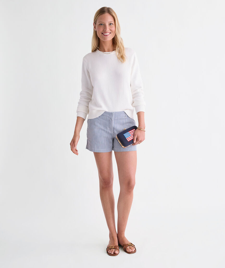 3 1/2 Inch Herringbone Every Day Shorts - Vineyard Moonshine
