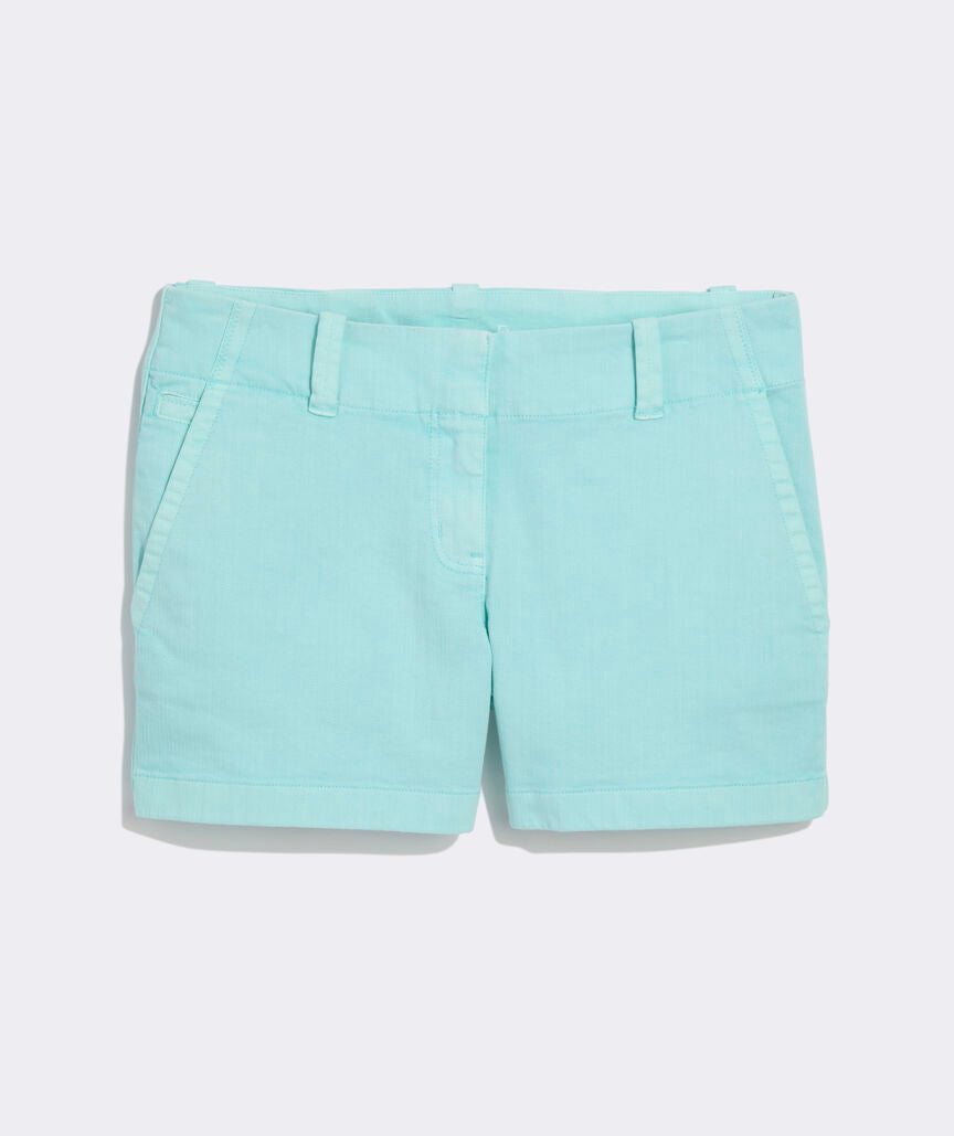 3 1/2 Inch Herringbone Every Day Shorts - Shallow Sea