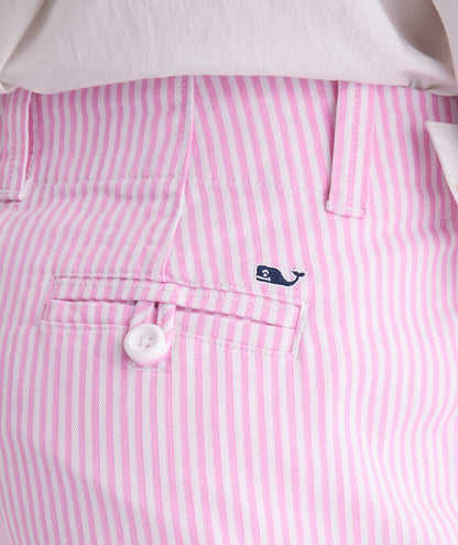 3 1/2 Inch Herringbone Every Day Shorts - Feeder Bloom White