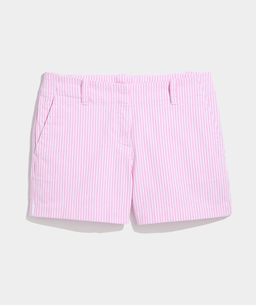 3 1/2 Inch Herringbone Every Day Shorts - Feeder Bloom White