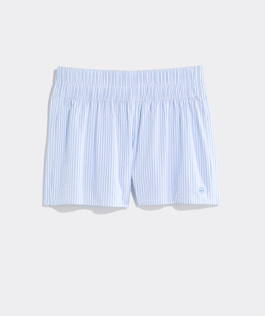 Sea Side Harbor Shorts - Seersucker-Jake Blue
