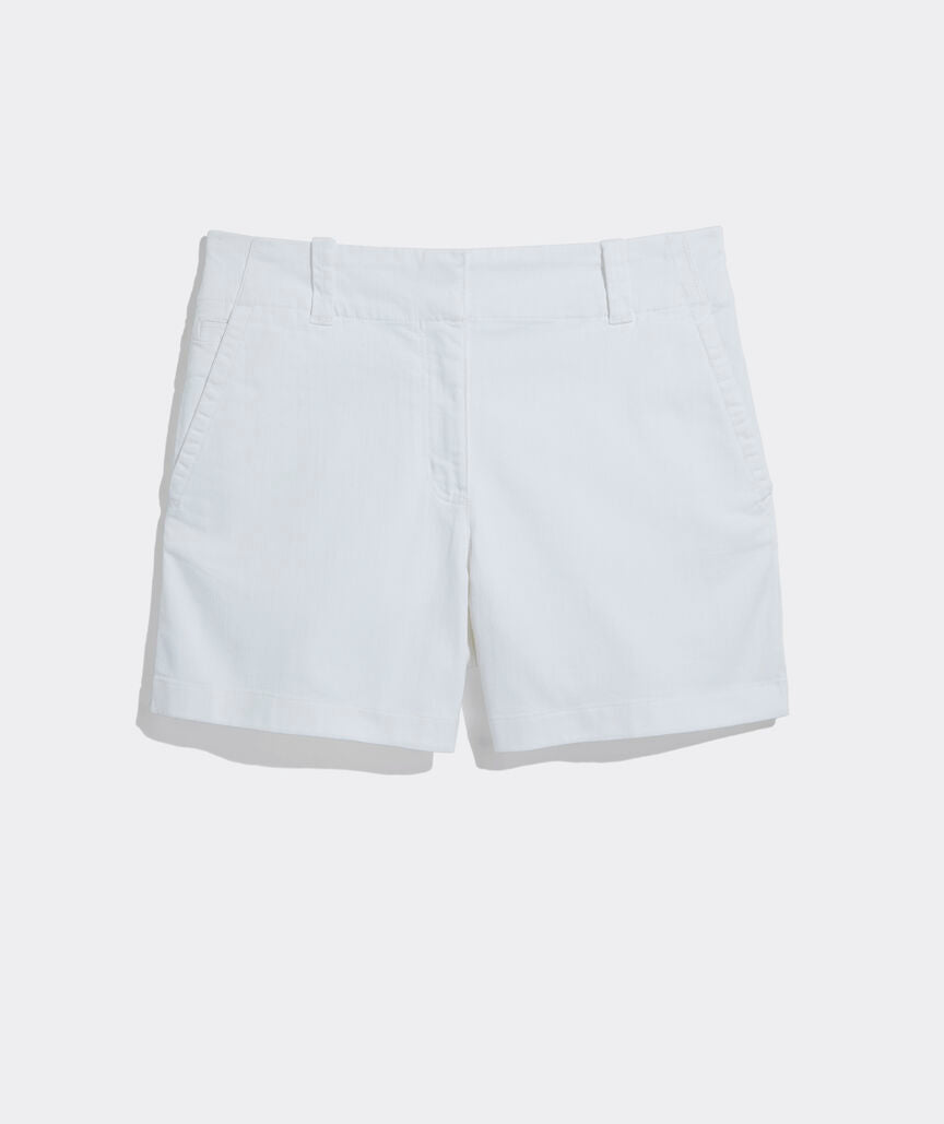 5 Inch Herringbone Every Day Shorts - White Cap