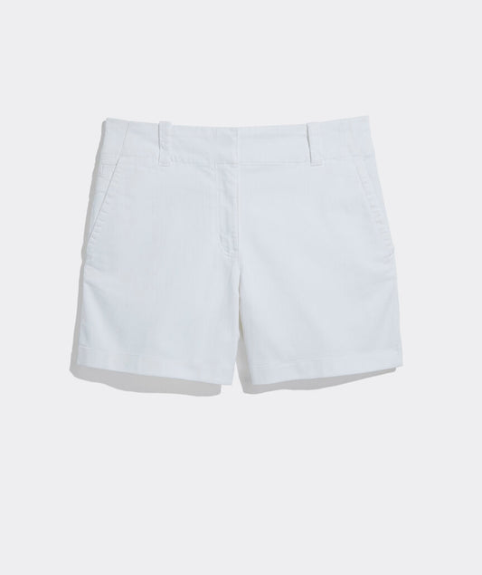 5 Inch Herringbone Every Day Shorts - White Cap