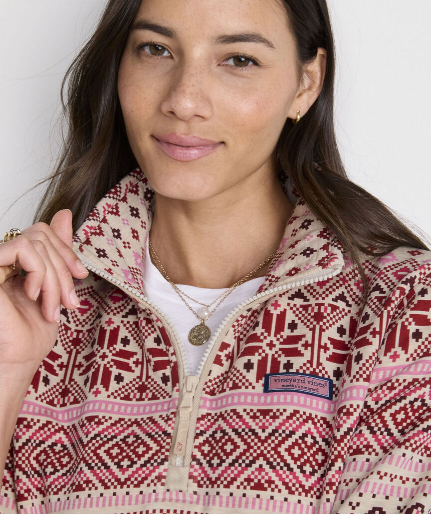 Dreamcloth® Fair Isle Relaxed Shep Shirt® - Fair Isle Oatmeal Heather