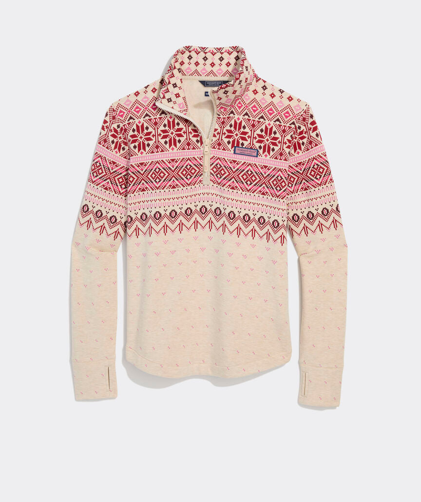 Dreamcloth® Fair Isle Relaxed Shep Shirt® - Fair Isle Oatmeal Heather