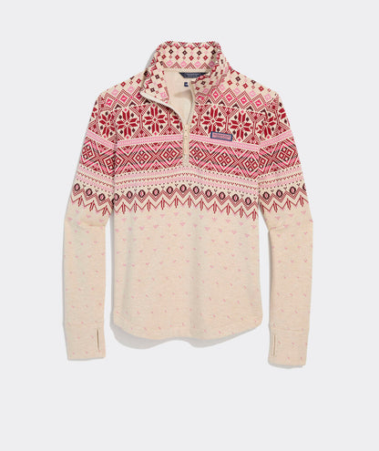 Dreamcloth® Fair Isle Relaxed Shep Shirt® - Fair Isle Oatmeal Heather