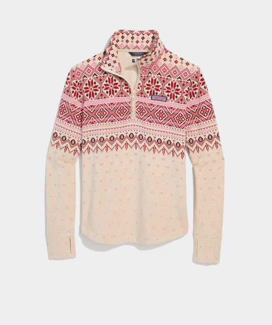 Dreamcloth® Fair Isle Relaxed Shep Shirt® - Fair Isle Oatmeal Heather