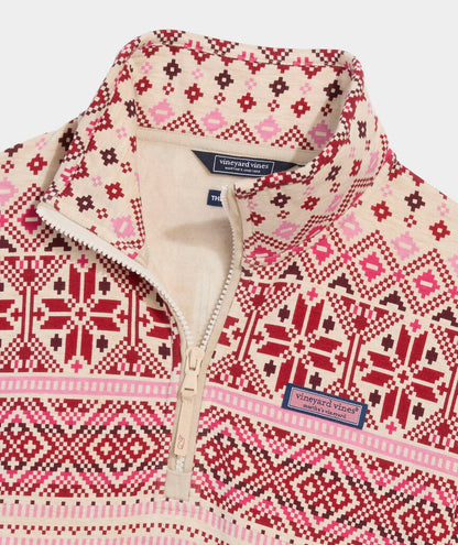 Dreamcloth® Fair Isle Relaxed Shep Shirt® - Fair Isle Oatmeal Heather
