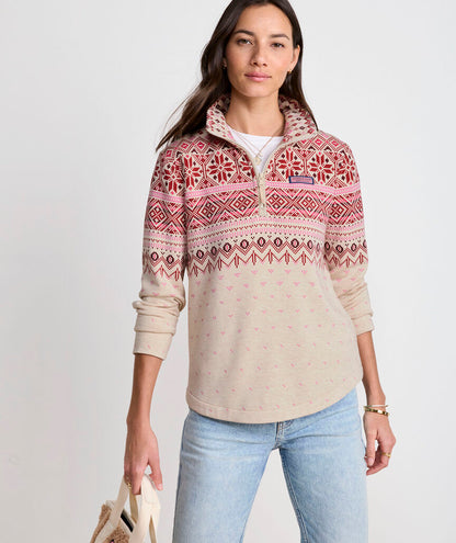 Dreamcloth® Fair Isle Relaxed Shep Shirt® - Fair Isle Oatmeal Heather