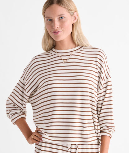 Dreamy Jersey Long Sleeve - White Cap/Coconut