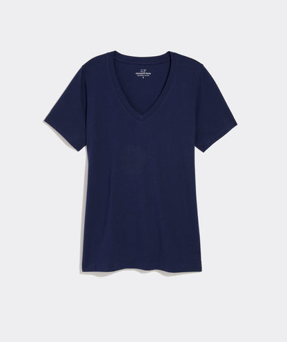 Supima Jersey V-Neck Crew - Nautical Navy
