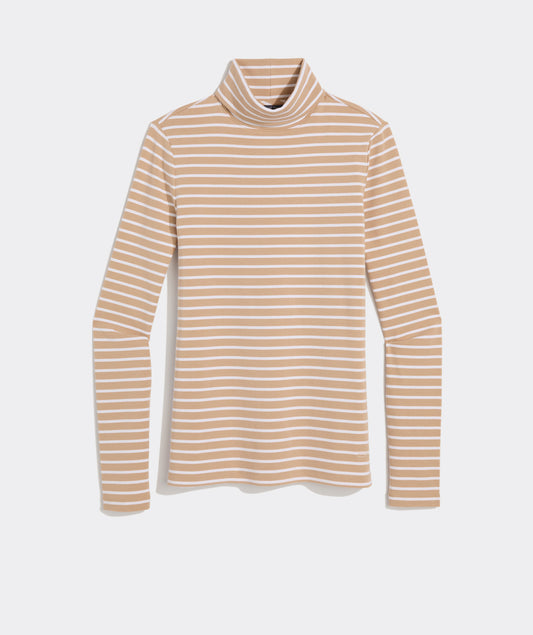 Deluxe Turtleneck - BStripe Cappuccino