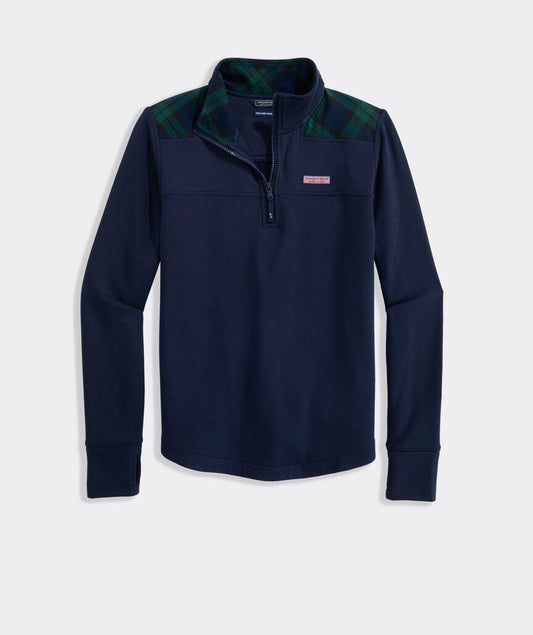 Dreamcloth® Plaid Shoulder Shep Shirt® - Nautical Navy