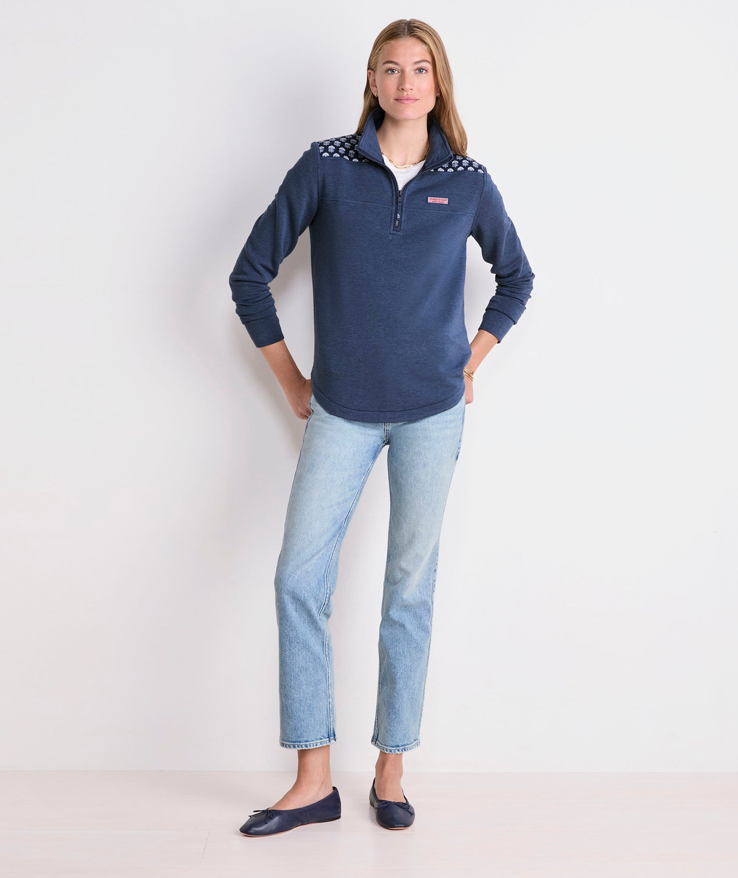 Dreamcloth® Shep Shirt® - Avi Print Indigo Heather