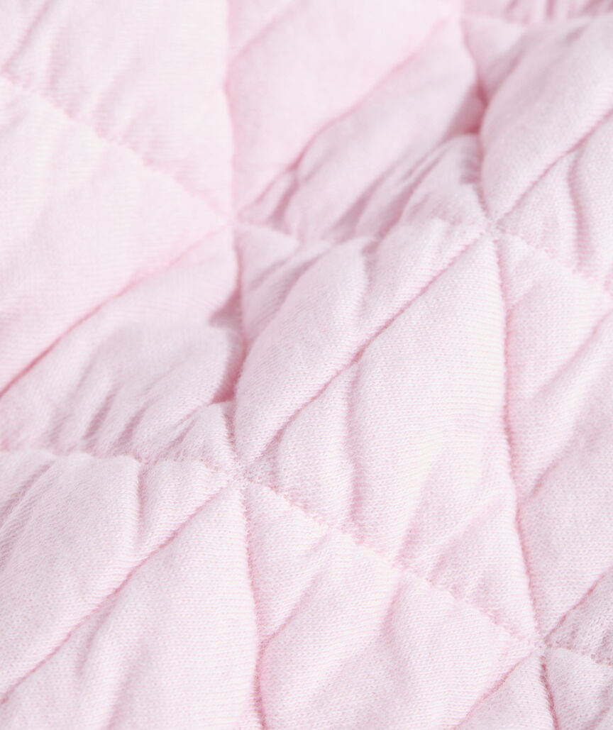Coastal Quilted Half-Zip - Pink Drink