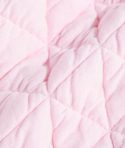 Coastal Quilted Half-Zip - Pink Drink