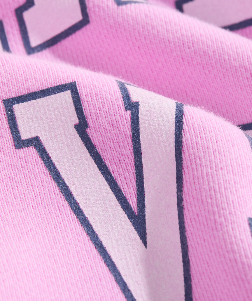 Surf Terry Collegiate Logo Sweatshirt - Neon Bloom