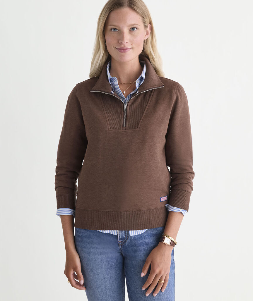 Dreamcloth® Quarter-Zip - Coconut Heather